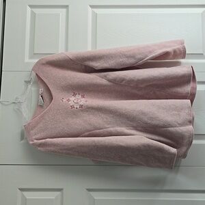 Fashion Bug Pink and Gray Snowflake Fleece - Plus Size - 18/20W - EUC